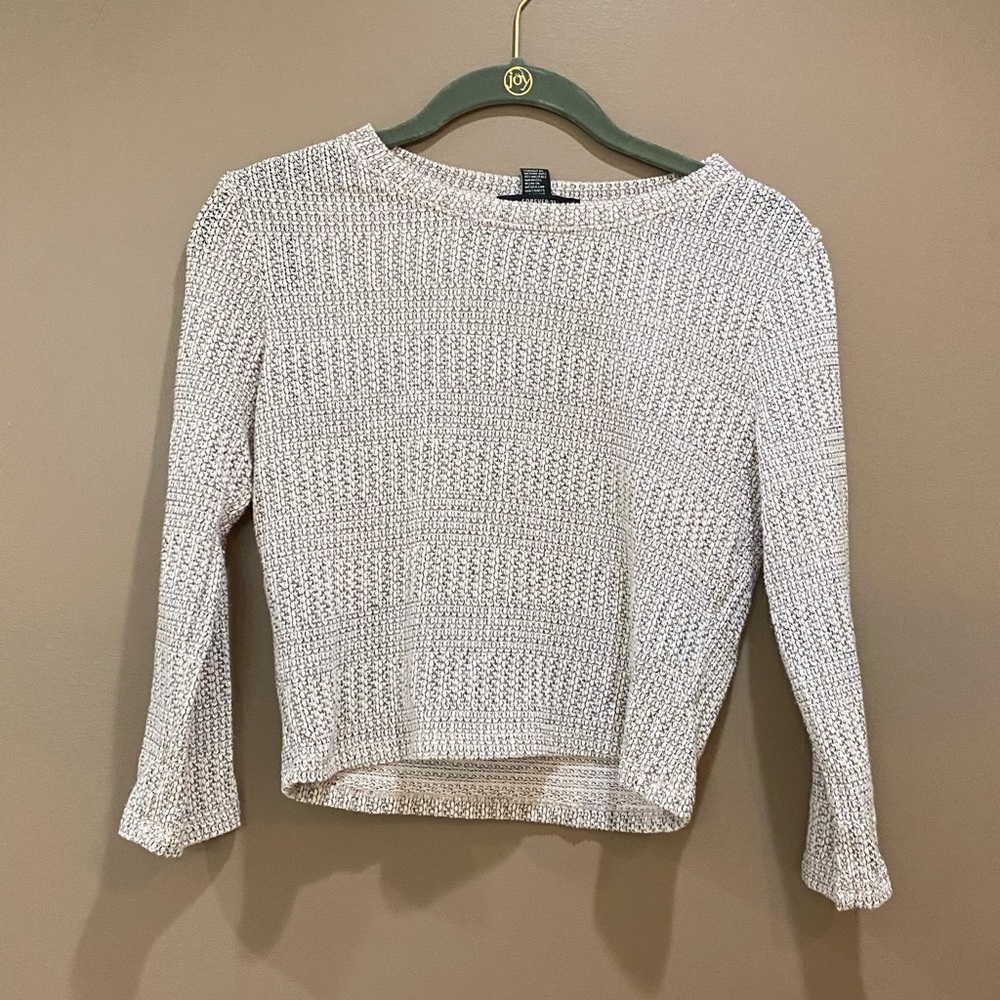 Cozy crop top